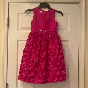 Pink girls party dress size 8